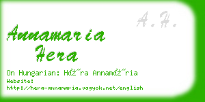 annamaria hera business card